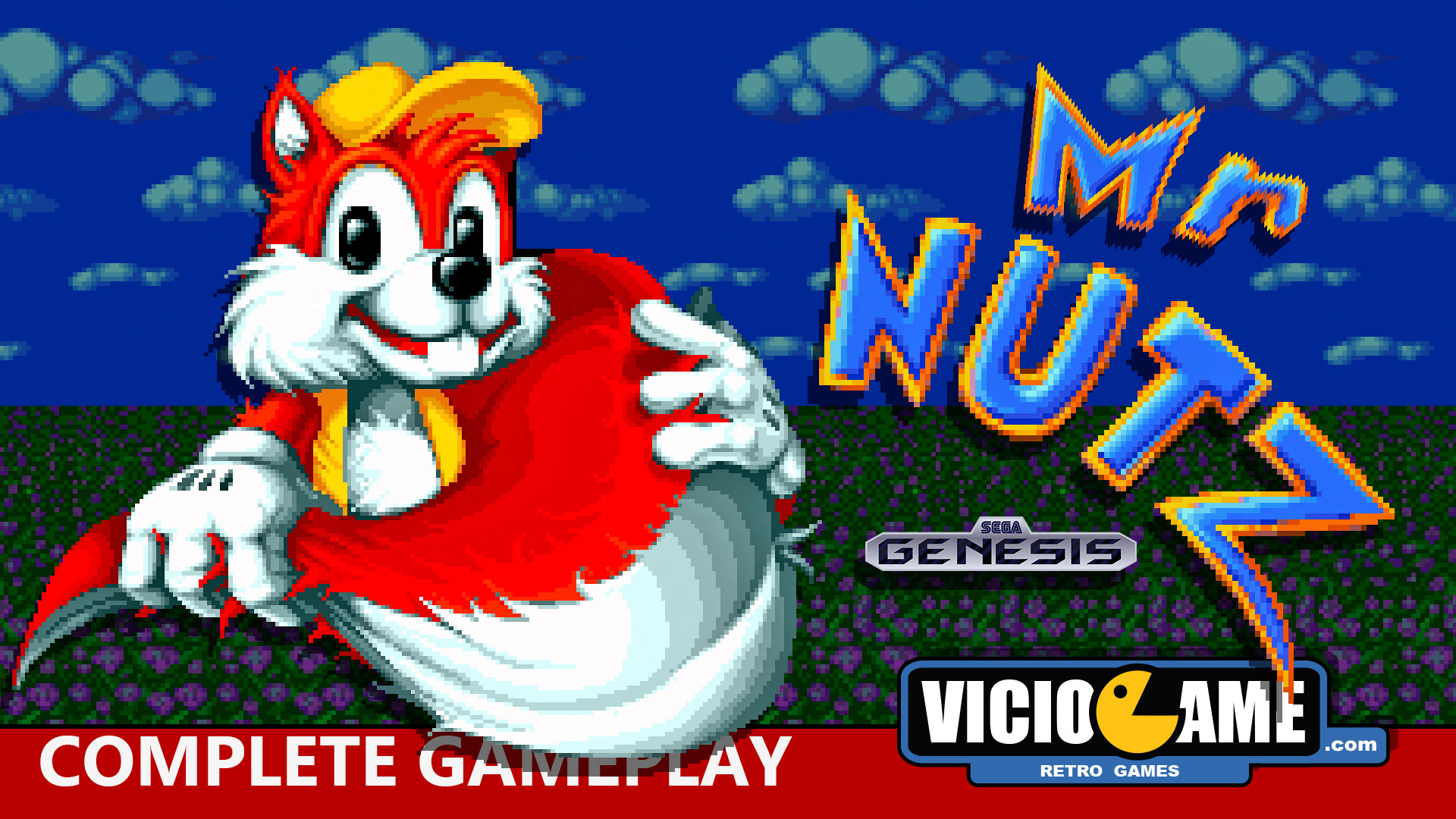 🎮 Mr. Nutz (Mega Drive) Complete Gameplay – VICIOGAME