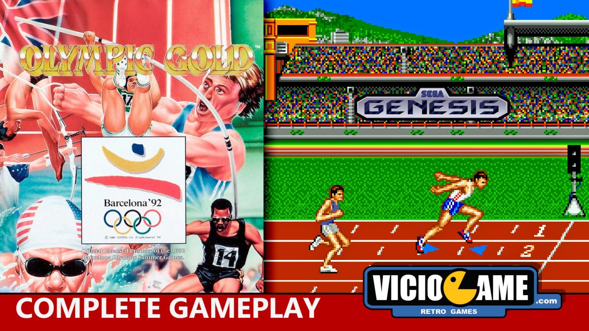 Jeu SEGA Megadrive Olympic Gold - Version PAL Complète Avec Manuel - Bon état - Édition 1992